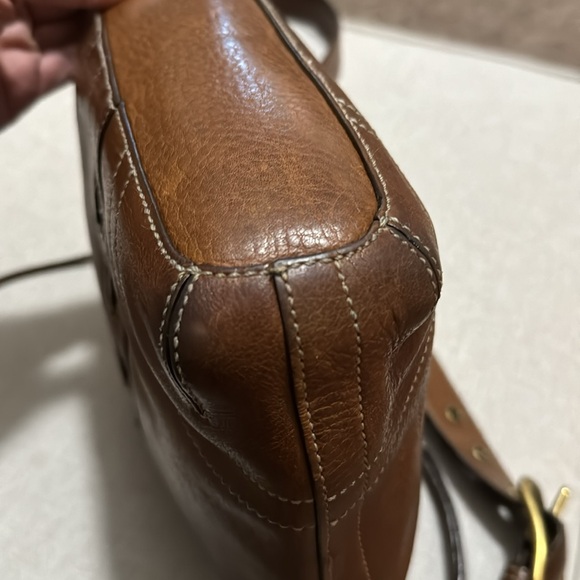 Vintage Coach Chelsea Convertible Strap All Leather Bag-EUC-Cognac Tabacco Brown - Picture 8 of 17